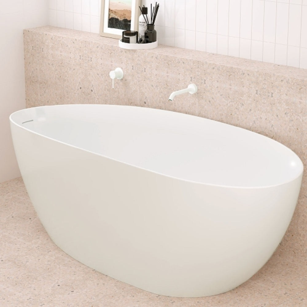 Fienza 228115MW-LF Kaya Bath/ Basin 180mm Outlet, Matte White