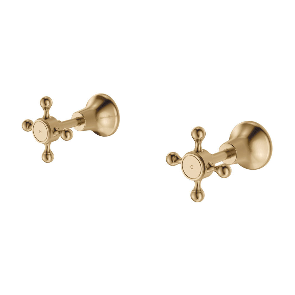 Fienza 336104UB Lillian Wall Top Assemblies, Urban Brass