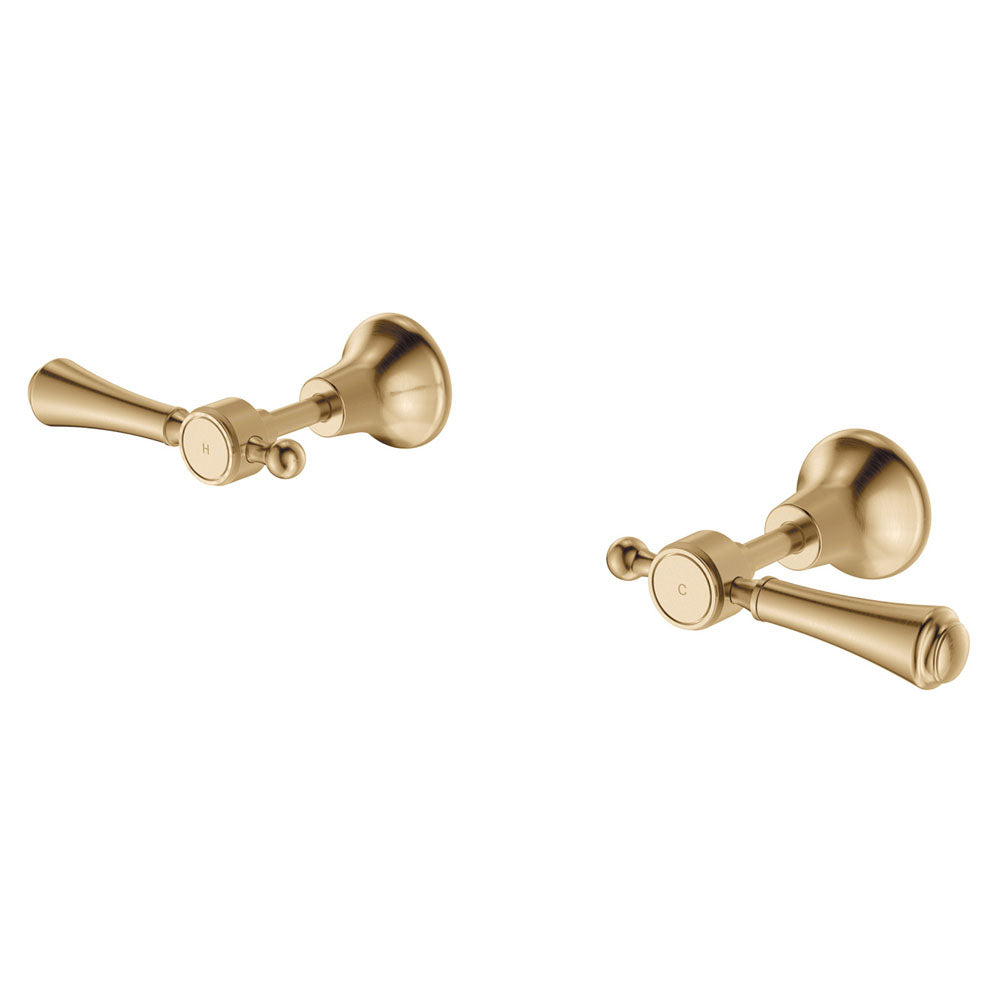Fienza 339104UU Lillian Wall Top Assemblies, Urban Brass