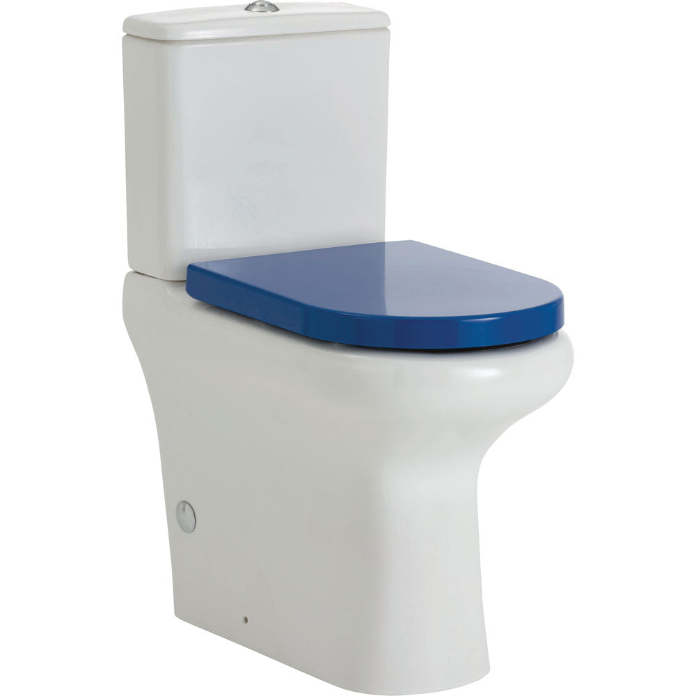 Fienza Rak Compact Back-to-Wall Suite - Blue Seat