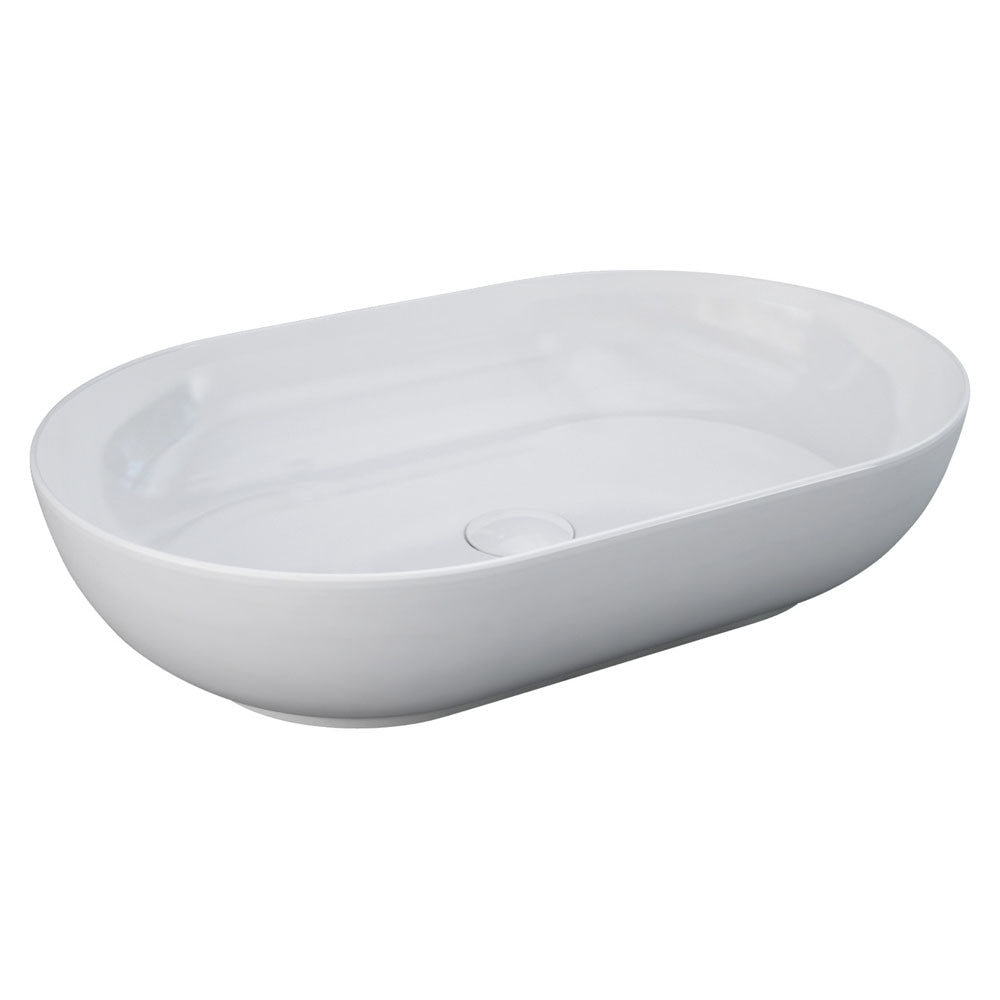 Fienza 606100W Moon Above Counter RAK Ceramic Oval Basin, White