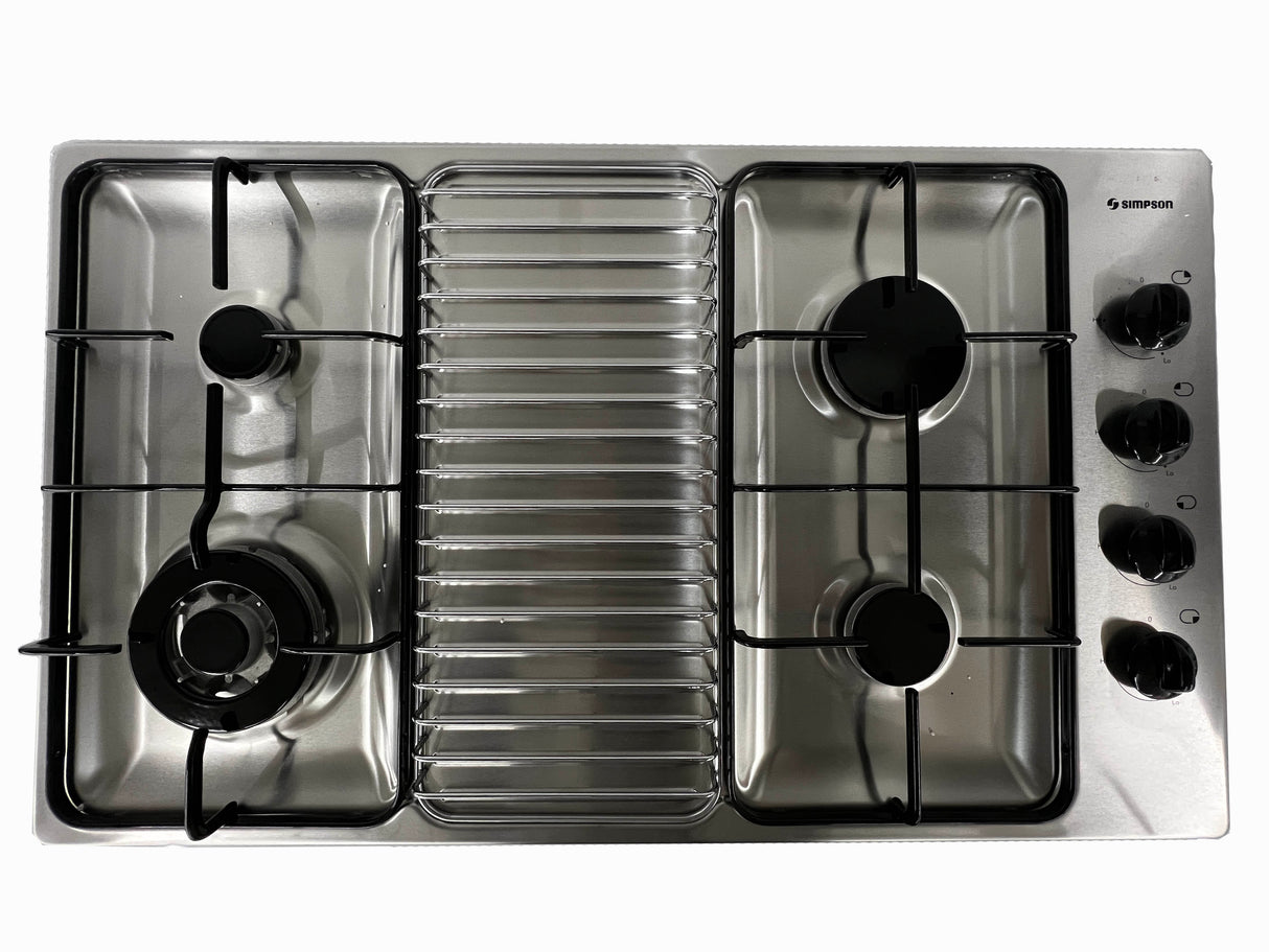 Simpson 72F953SNG 90cm Gas Cooktop - Built in Australia