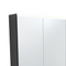 Fienza PSC900B-LED 900mm Mirror LED Cabinet, Satin Black - Special Order