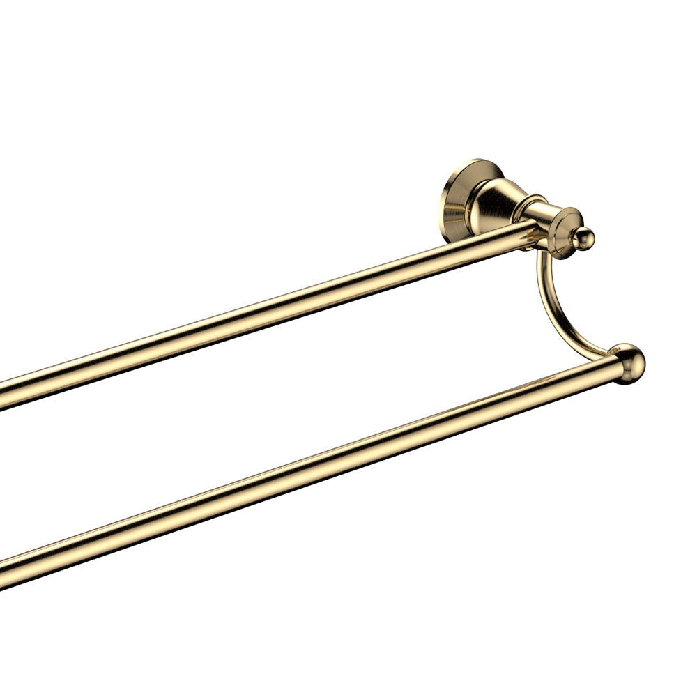 Fienza Lillian Double Towel Rail - Urban Brass – SA Appliance