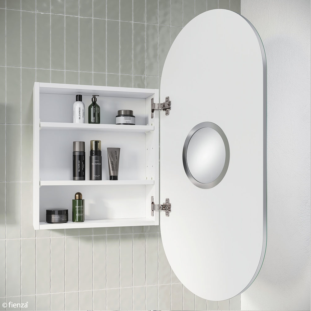 Fienza PSH450PILL Pill 450 X 900mm Mirror Cabinet