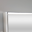 Fienza PSC750SMW-LED 750mm Mirror LED Cabinet with Undershelf, Satin White - Special Order