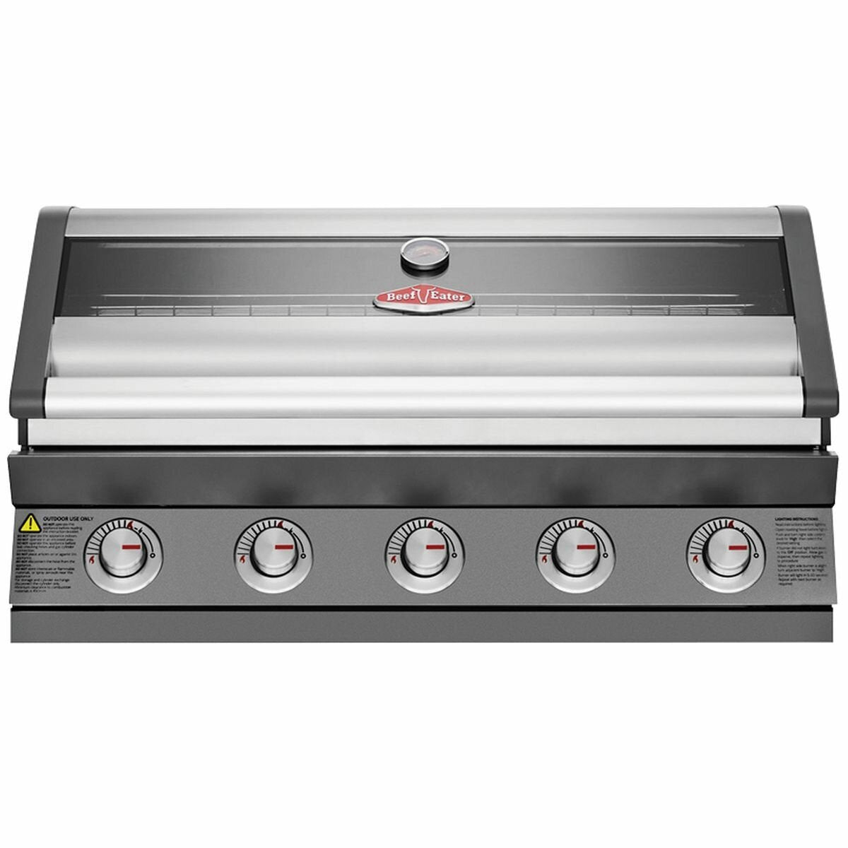 Beefeater BBG1650DA 1600 Series Dark 5 Burner Built-In BBQ - Beefeater Factory Seconds
