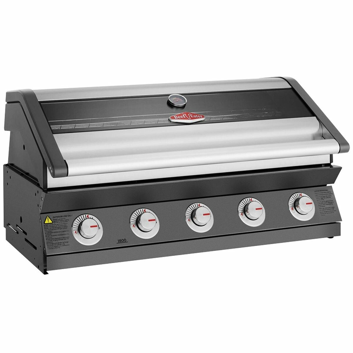 Beefeater BBG1650DA 1600 Series Dark 5 Burner Built-In BBQ - Beefeater Factory Seconds
