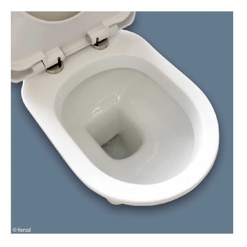 Fienza 060130WS RAK Washington Front Lever S-Trap 240mm Toilet Suite, White