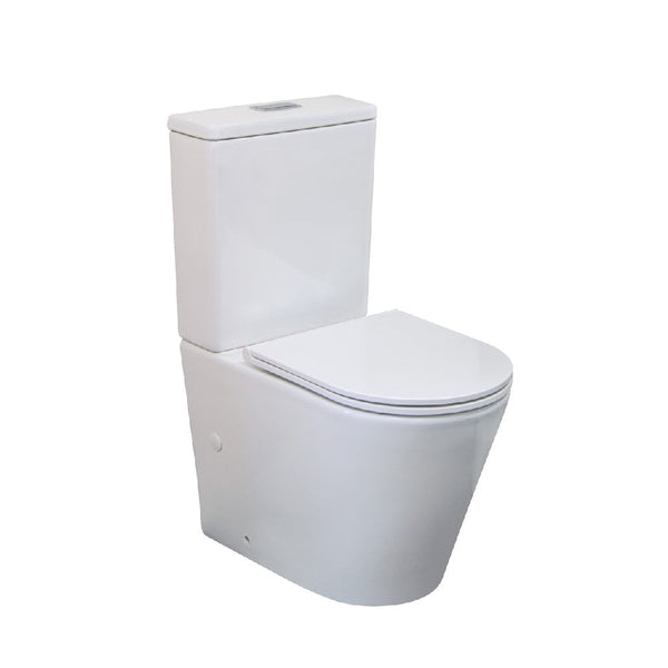 Fienza K014A-2 Isabella Slim Seat S-Trap 90-160mm Toilet Suite, White - Special Order