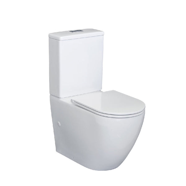 Fienza K011B-2 Alix Extended Height Slim Seat S-Trap 160-230mm Toilet Suite, White - Special Order