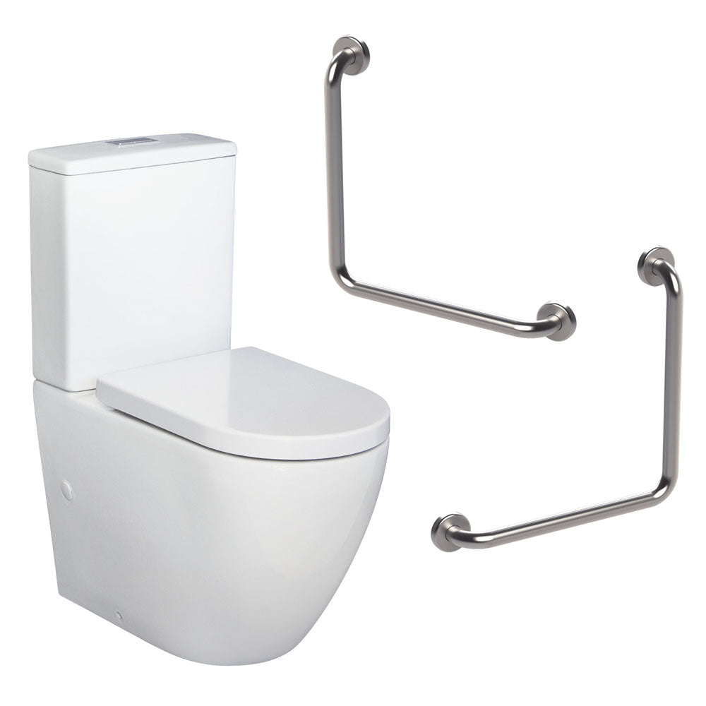 Fienza CARE3P Ambulant Back to Wall Toilet Care Kit, P Trap