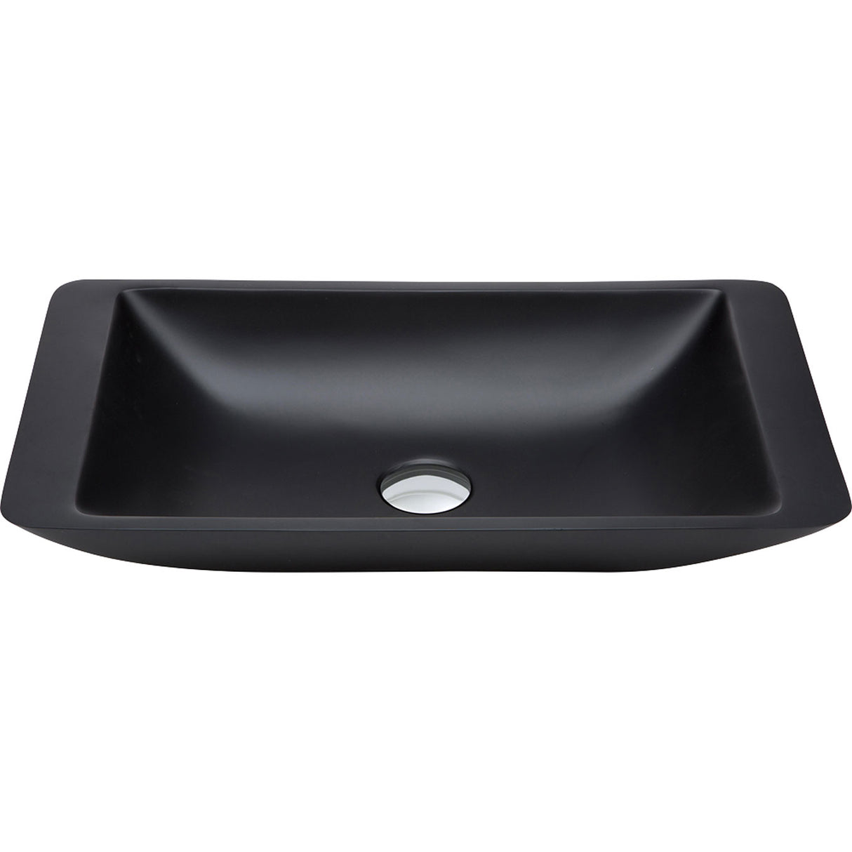 Fienza CSB03-MB Classique 600mm Above Counter Solid Surface Basin, Matte Black