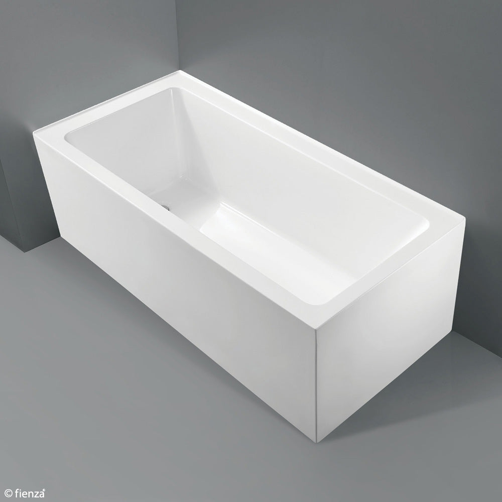 Fienza Sentor Acrylic Corner Bath 1650mm - Gloss White