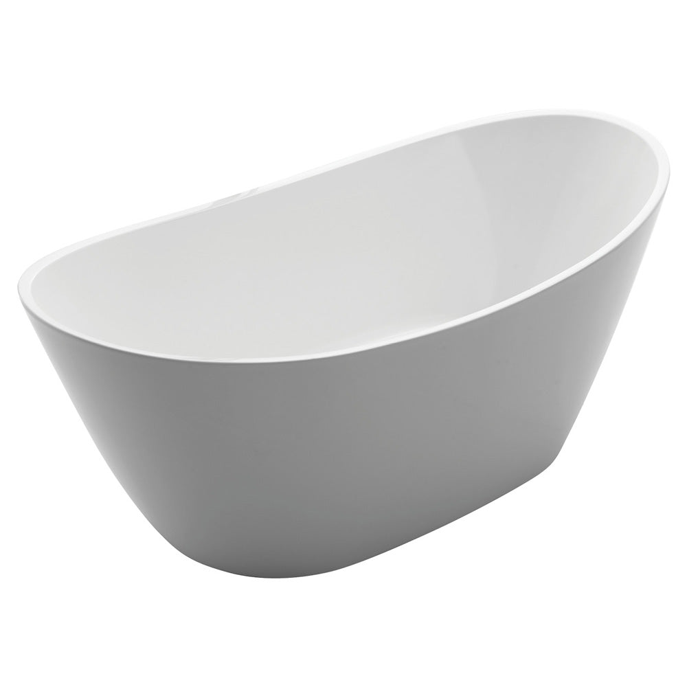 Fienza FR11 Paola Freestanding Acrylic Bath, Gloss White