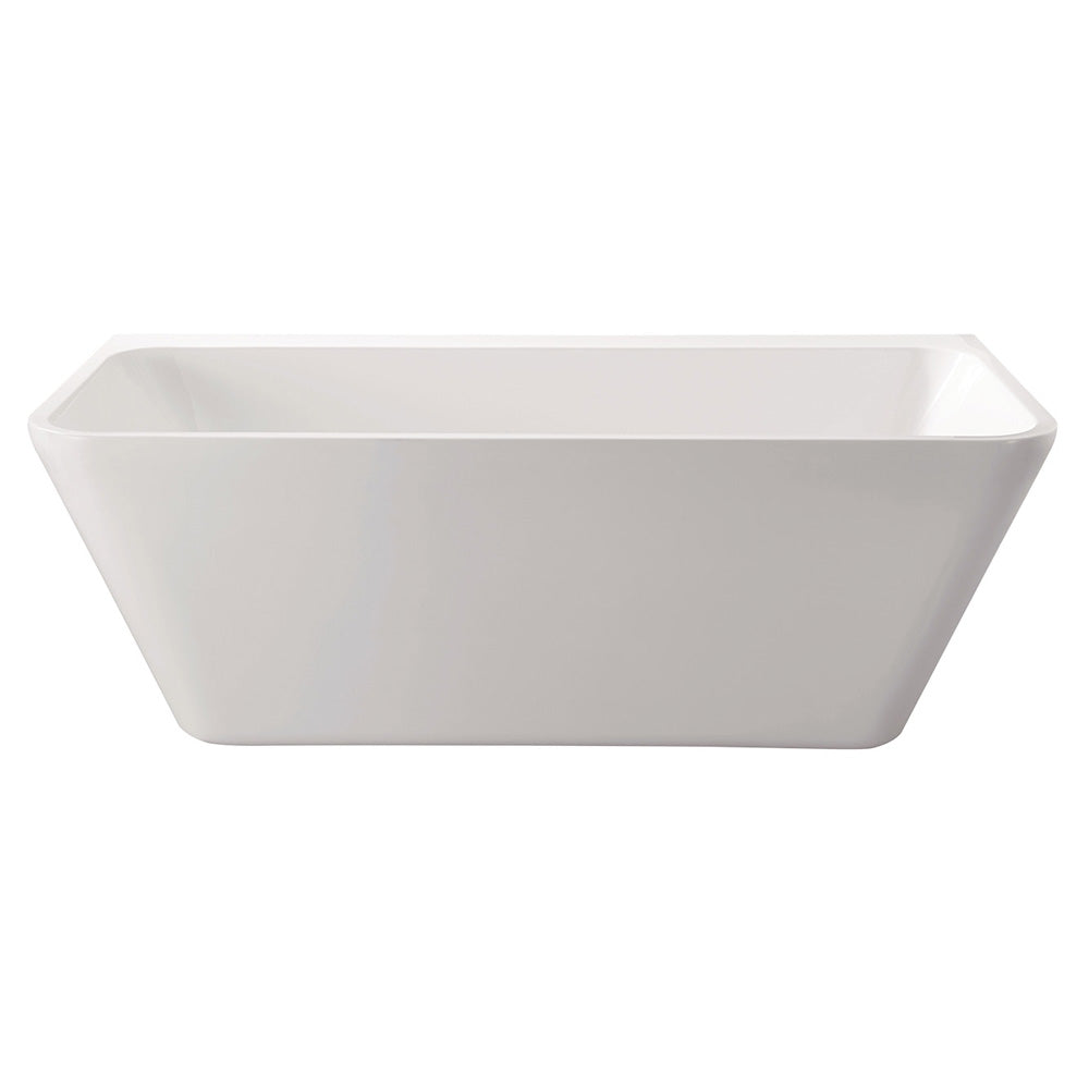 Fienza FR13572 Delta Back to Wall Acrylic Bath 1500mm, Gloss White