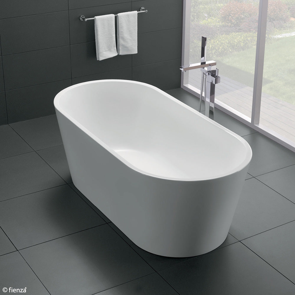 Fienza Empire Freestanding Acrylic Bath, Gloss White