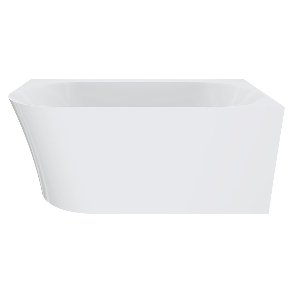 Fienza Chloe Acrylic Corner Bath 1400mm, FR75-1400R-OF - Gloss White
