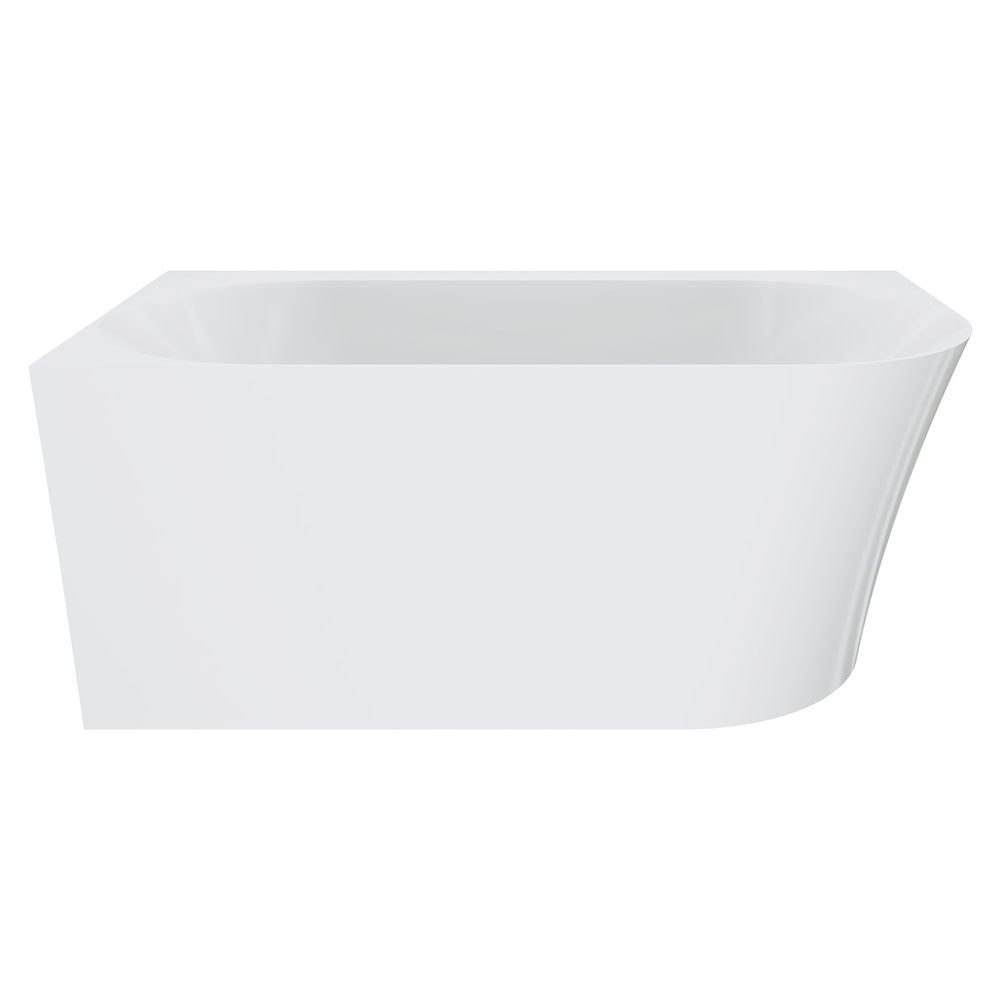 Fienza Chloe Acrylic Corner Bath 1400mm, FR75-1400R-OF - Gloss White