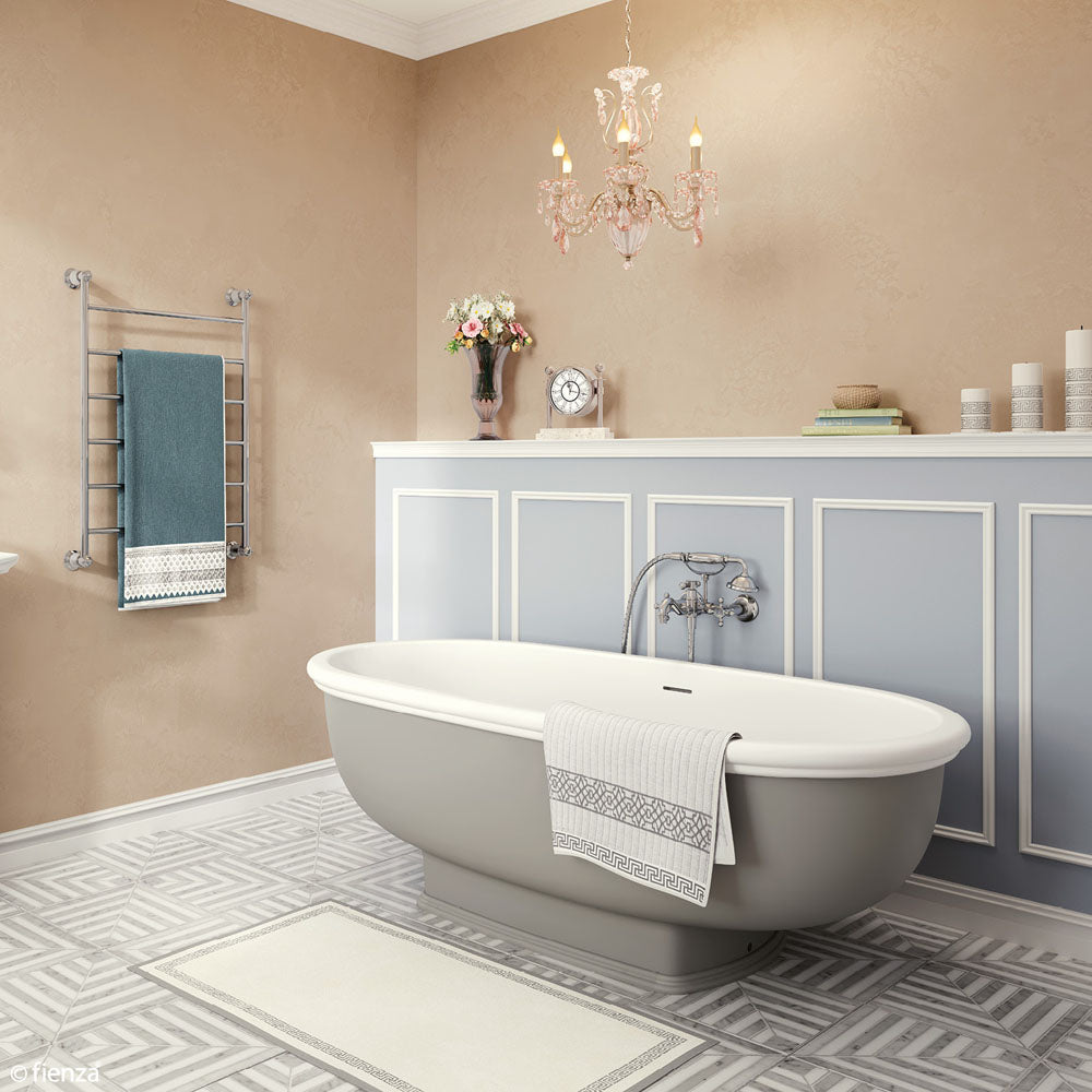 Fienza 336105 Lillian Exposed Bath Tap Set with Hand Shower, Chrome