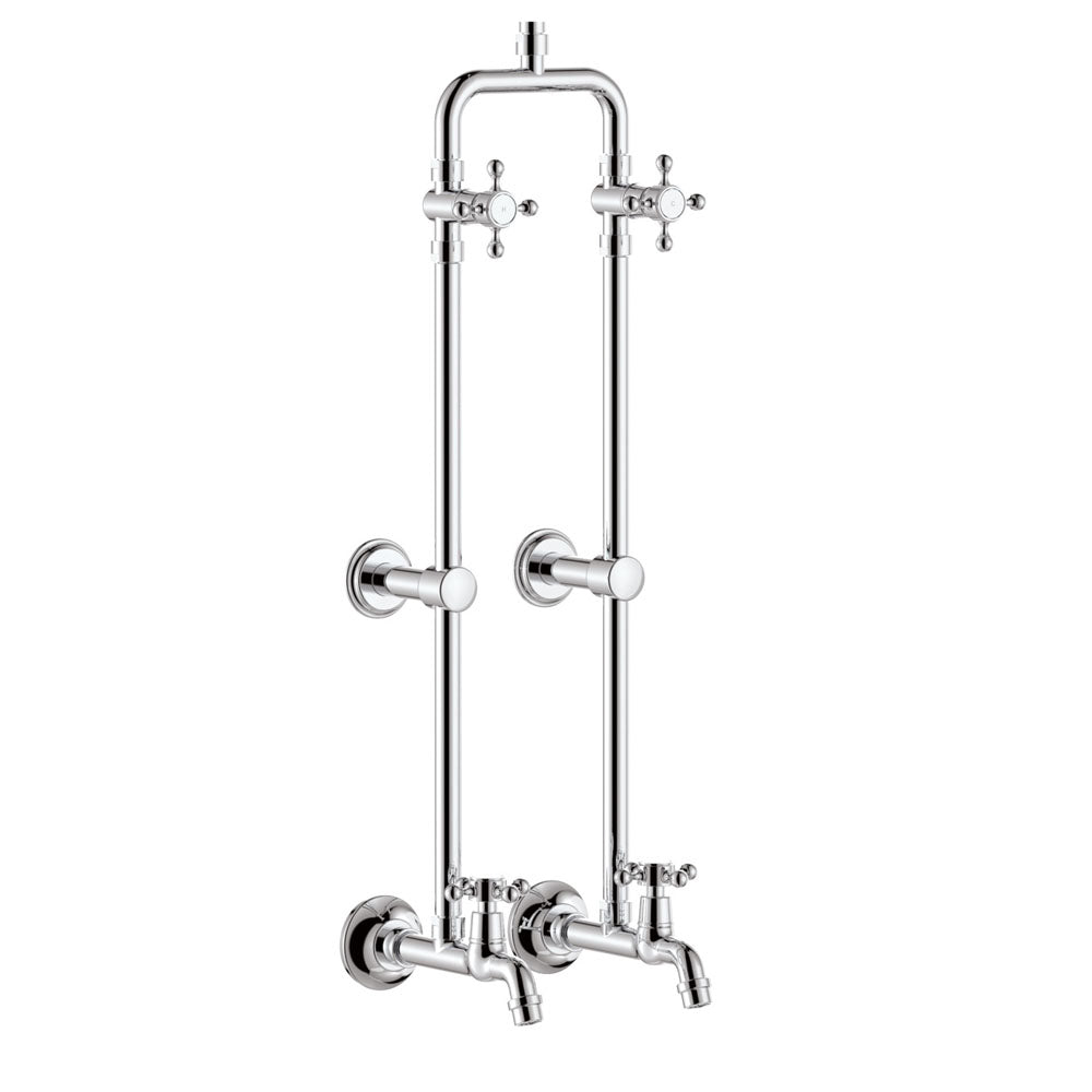 Fienza 455122 Lillian Exposed Rail Shower & Bath Set, Chrome