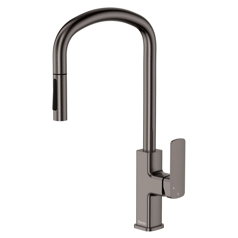 Fienza Tono Pull Out Sink Mixer 233108GM - Gun Metal