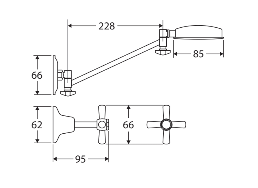 Fienza Houston Shower Set - Chrome