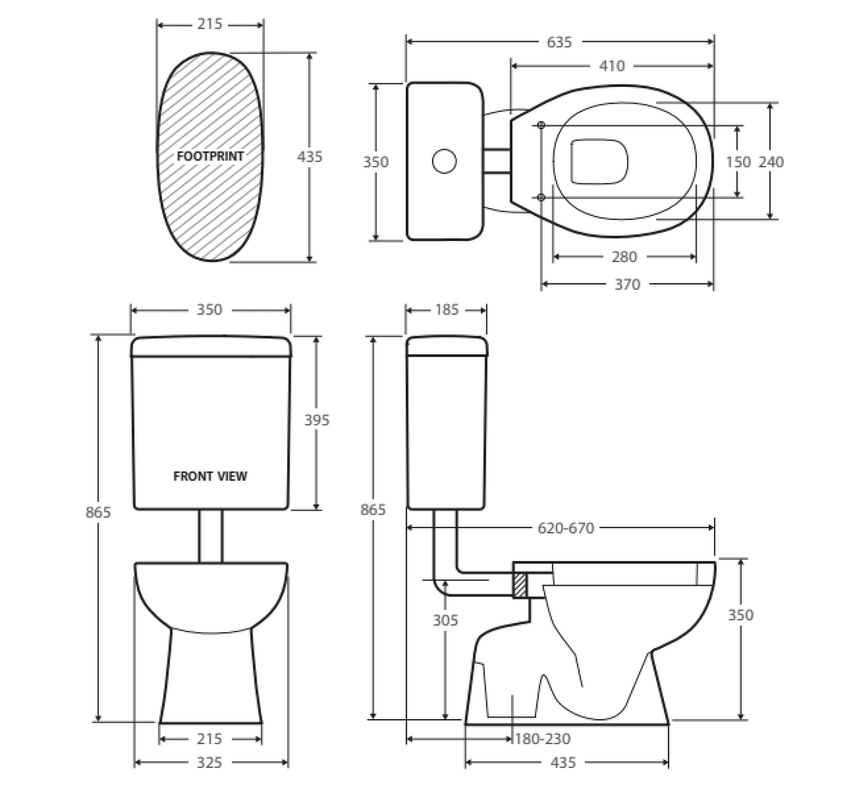 Fienza K001J Stella Junior Adjustable Link Suite