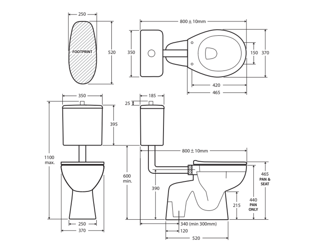 Fienza K001S Stella Senior Adjustable Link Suite