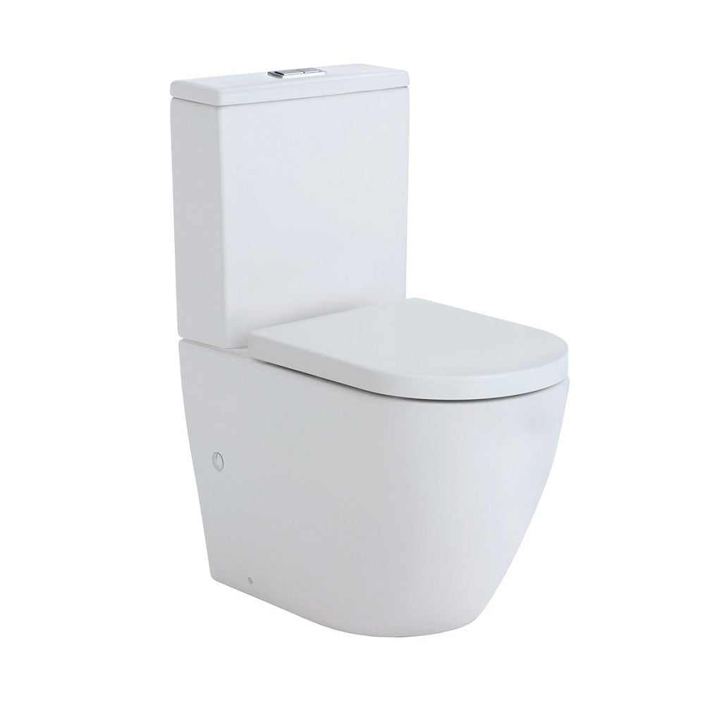 Fienza K002MWA Koko S Trap 90-160mm Toilet Suite, Matte White