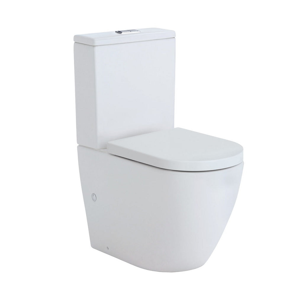 Fienza K002MWB Koko S Trap 160-230mm Toilet Suite, Matte White