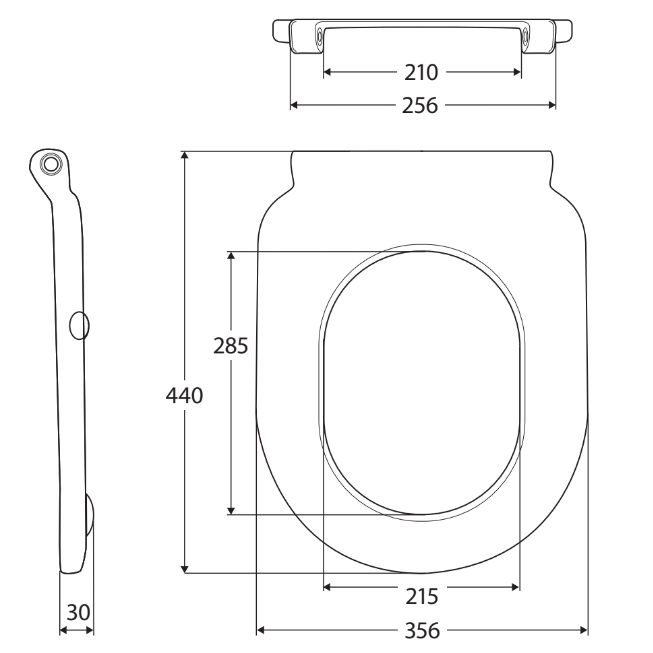Fienza UF037 Stella Care Toilet Seat, Blue, Single Flap