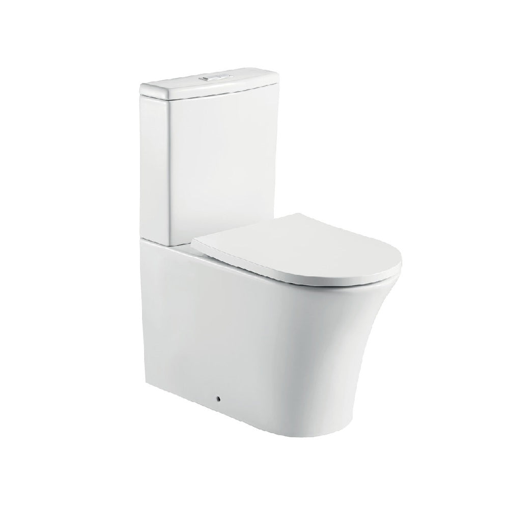 Fienza K018A Chloe S-Trap 90-160mm Back to Wall Toilet, White