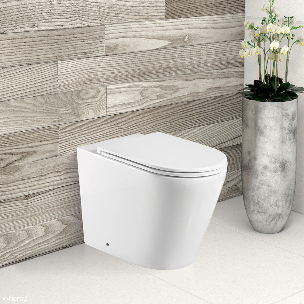 Fienza Isabella Wall-Faced Suite - Slim Seat Gloss White