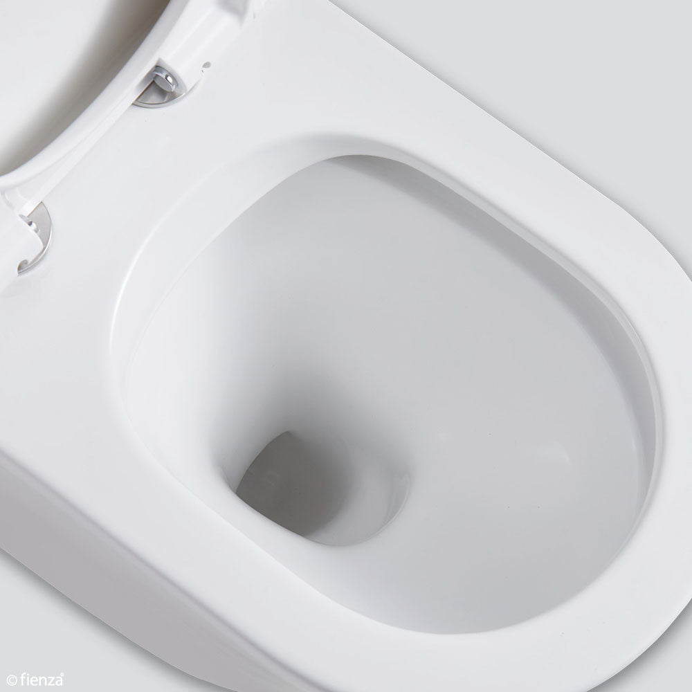 Fienza Isabella Wall-Faced Suite - Slim Seat Gloss White