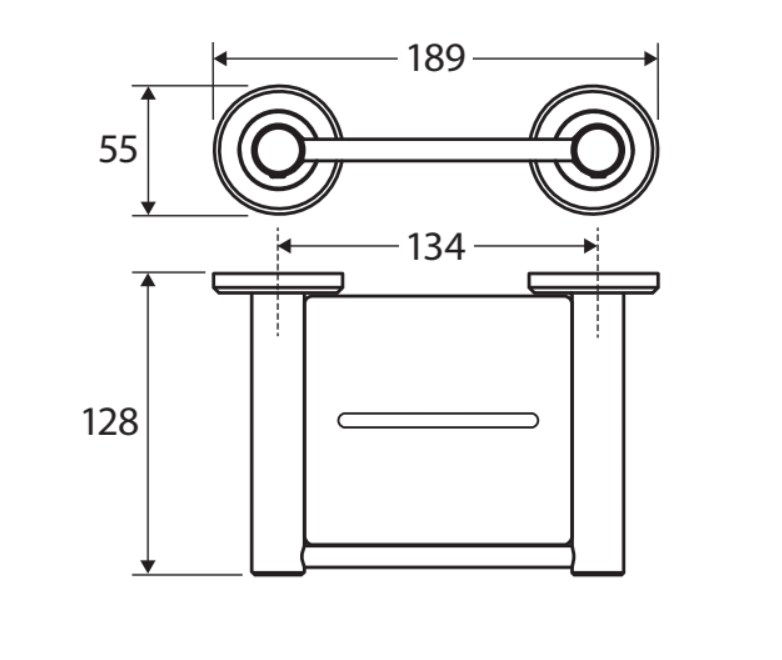 Fienza Kaya Soap Shelf - Matte Black