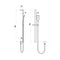 Liberty Hand Shower on Rail Chrome T9982CP (Special Order)