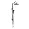 Loui Twin Shower With Rail Matte Black T9088BK (Special Order)