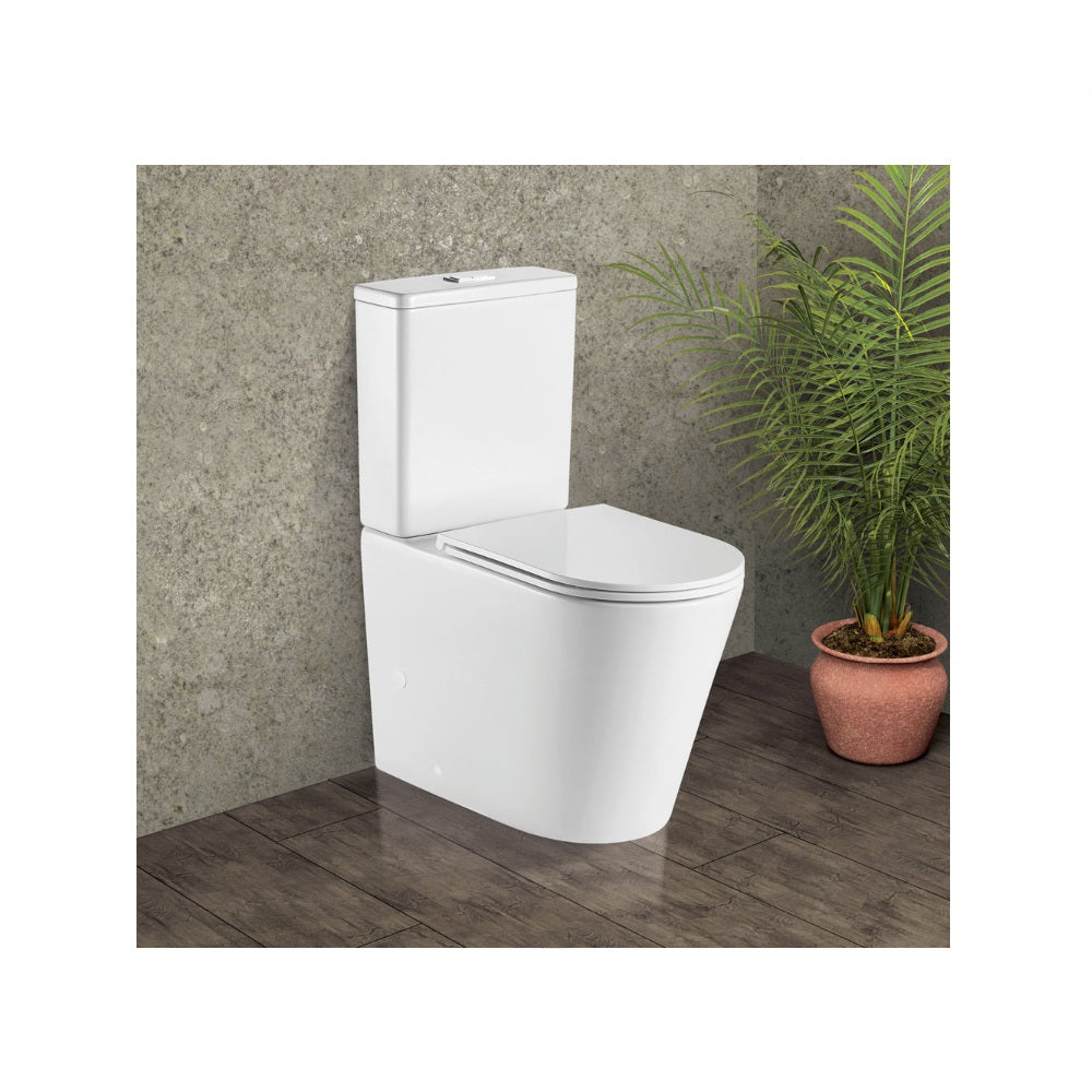 Fienza K021A Kaya Back to Wall S Trap 90-160mm Toilet, White