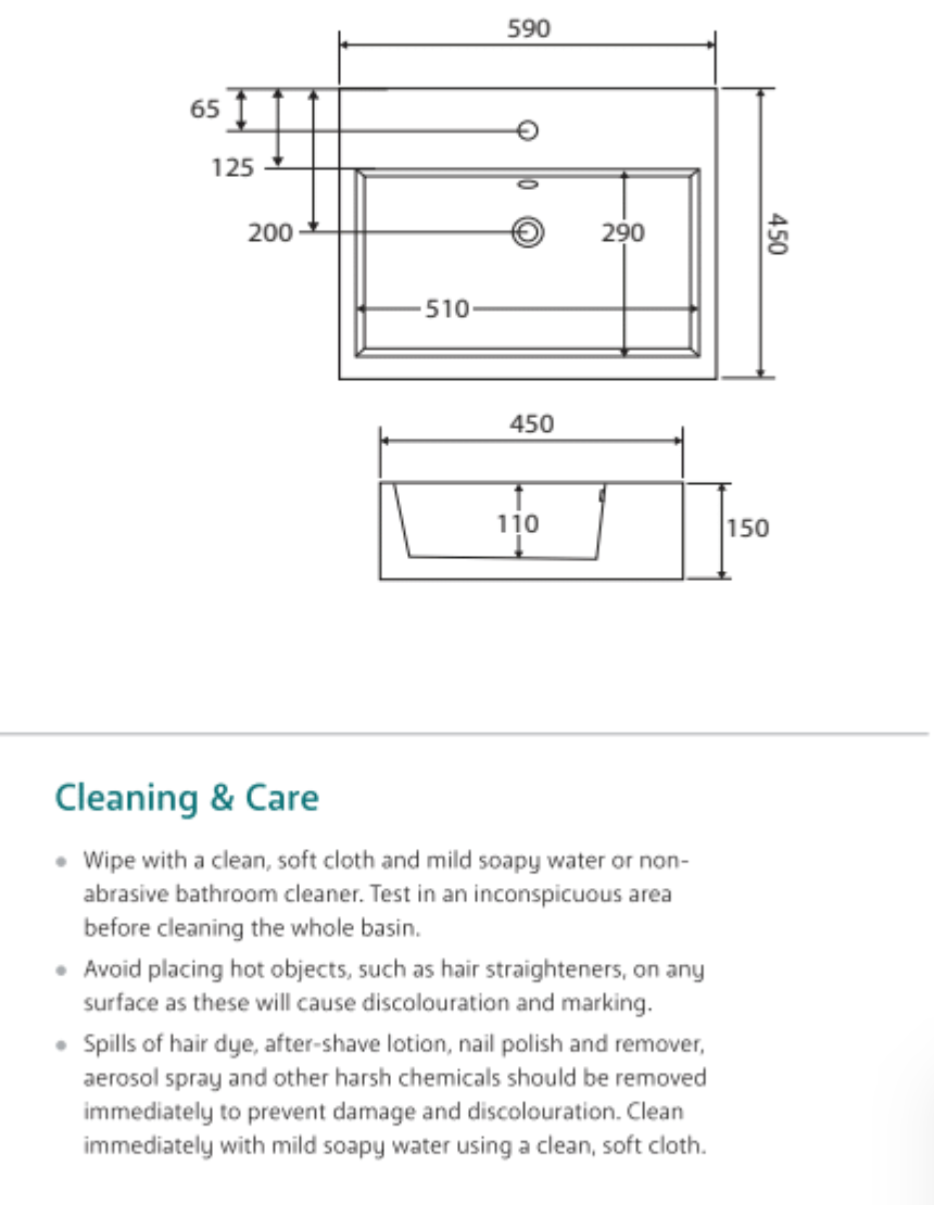Fienza RB07N Modena Above Counter Basin 1 Tap Hole, White Gloss
