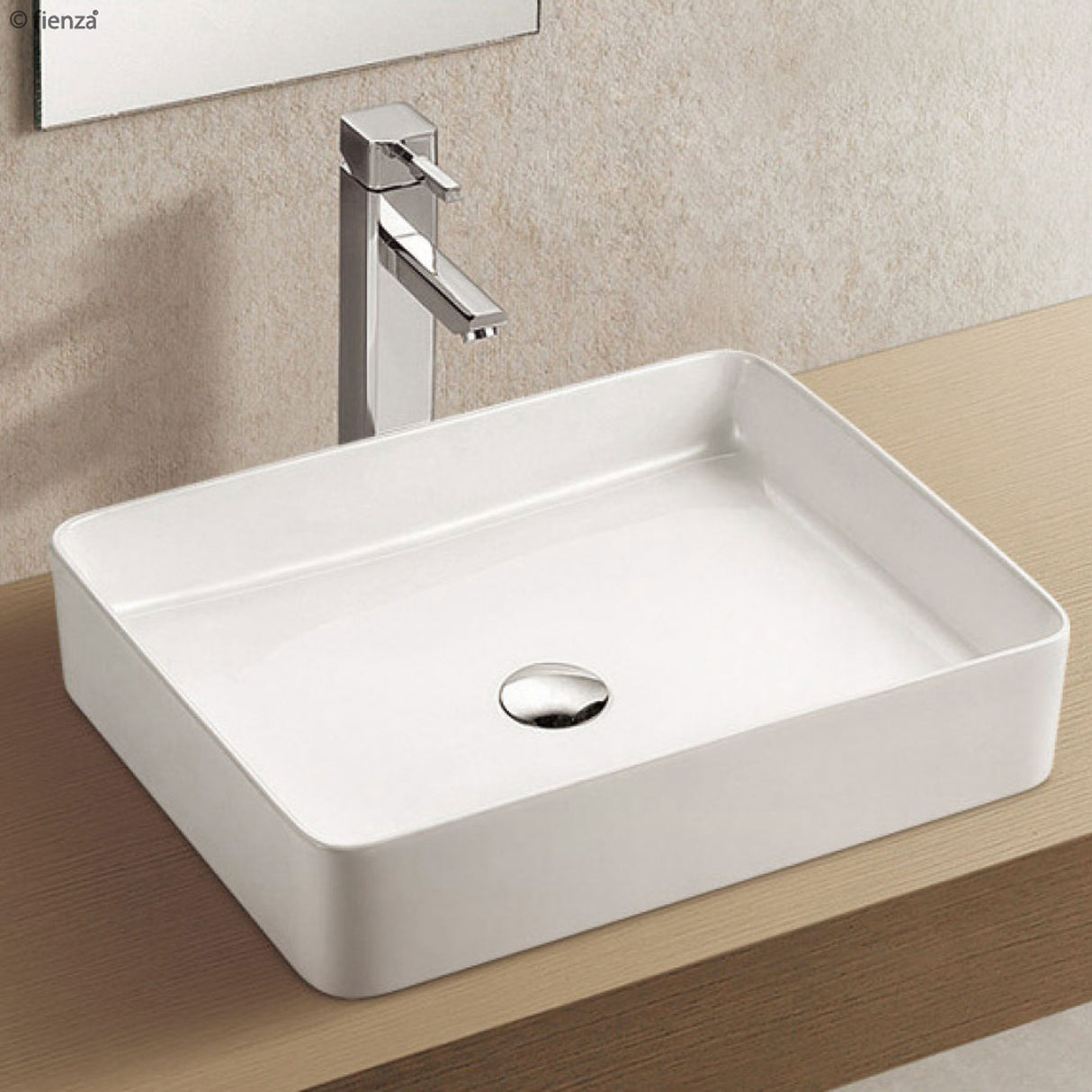 Fienza RB2178 Luciana Above Counter Ceramic Basin, White