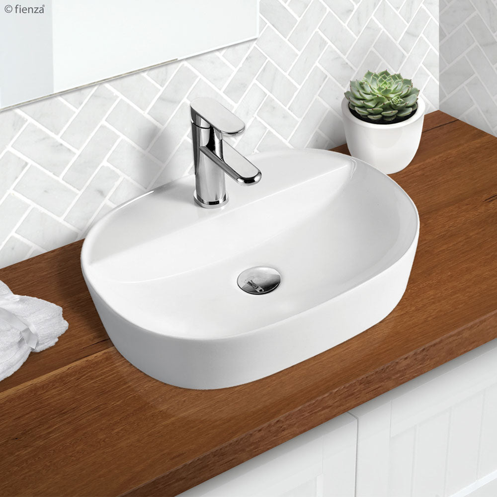 Fienza RB2202 Chica 500mm Above Counter Ceramic Basin, White