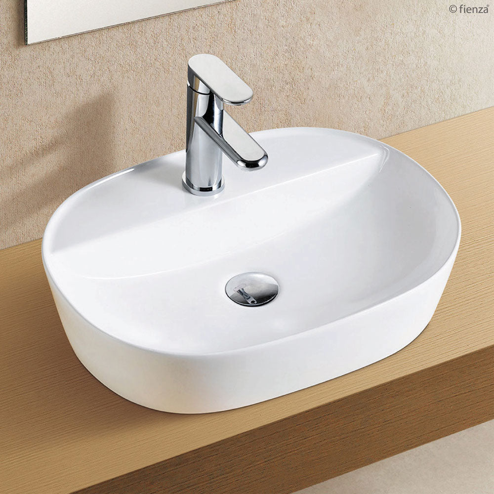 Fienza RB2202 Chica 500mm Above Counter Ceramic Basin, White