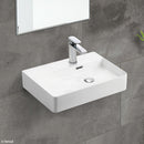 Fienza RB2223R Petra Wall Hung 1 Tap Hole Basin Right Hand, White - Special Order