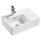 Fienza RB2275L Delta Care Gloss White Left Bowl Wall Hung Basin