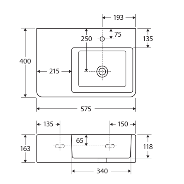 Fienza CARE4LL CARE4LR Delta Accessible Care Kit with Left Hand 90° Degrees Rail