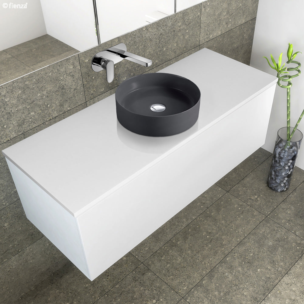 Fienza RB3134DG Reba Above Counter Ceramic Basin, Dark Grey