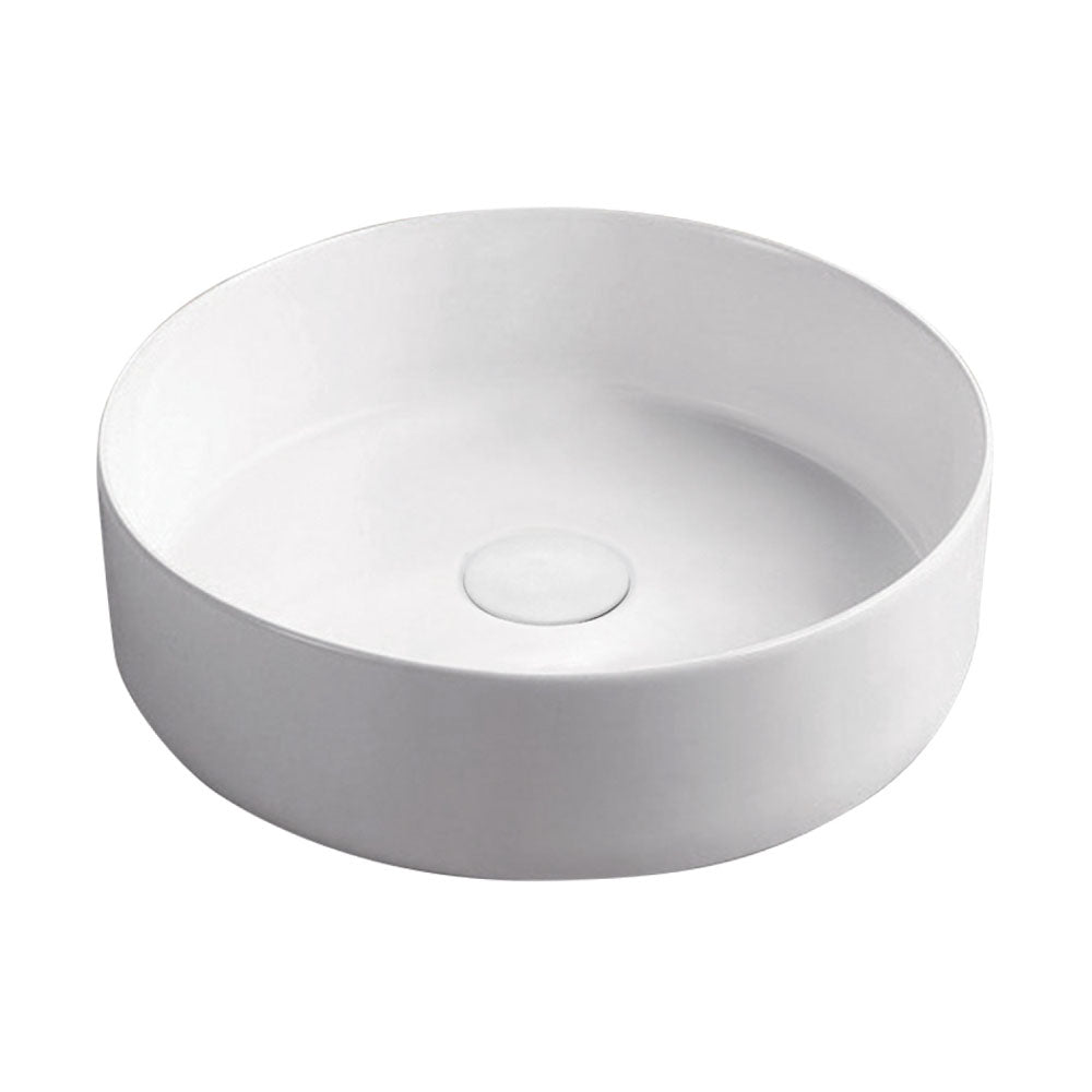 Fienza RB3134W Reba Above Counter Ceramic Basin, Matte White