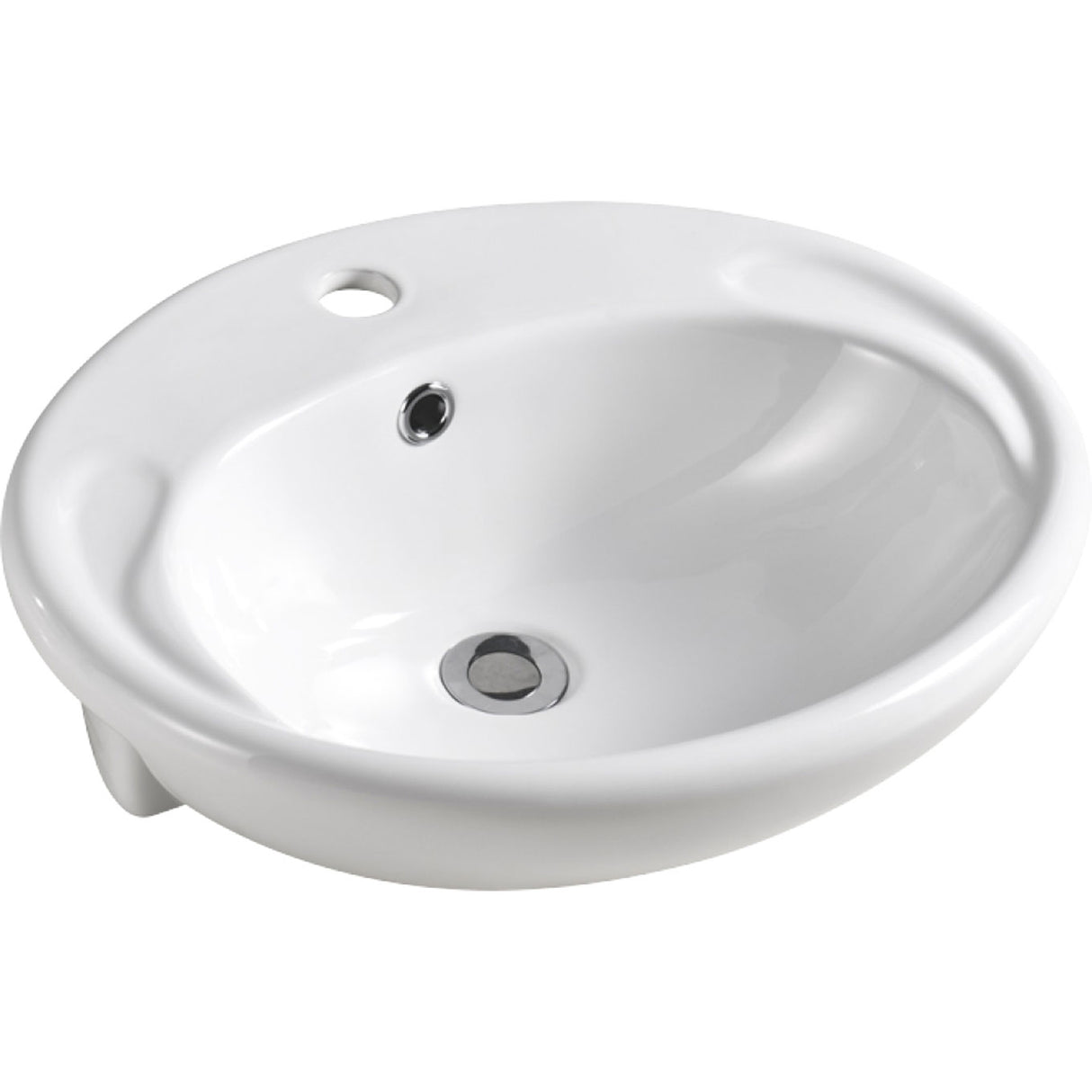 Fienza RB760 Micki 1 Tap Hole Semi Recessed Basin, White