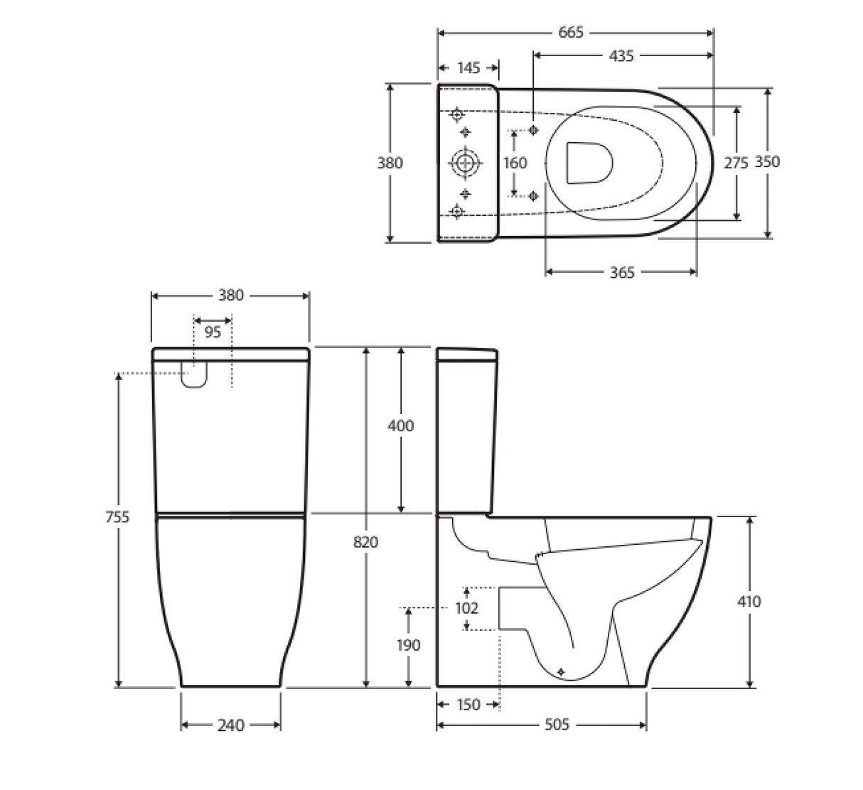Fienza Rak Moon Back-to-Wall Suite